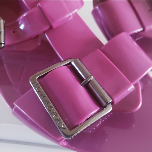 Burberry Purple Gladiator Jelly Sandals - 38 - Picture 2 of 11